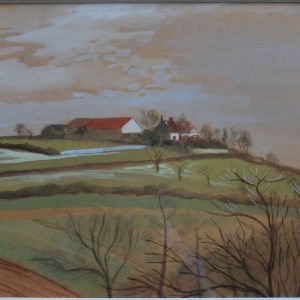 Ranson René Gontran (1891 1977) Watercolor Hameau De Marignon In Montluçon 03 Allier