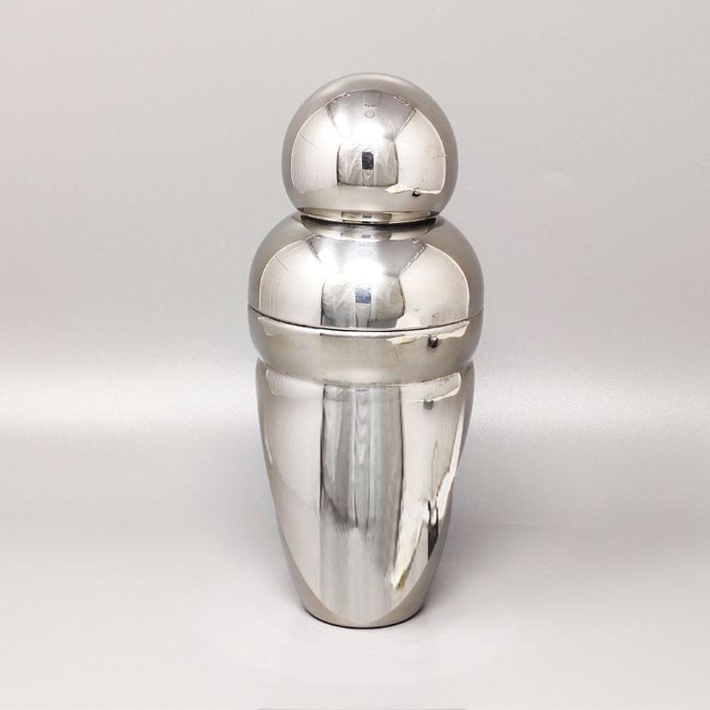 1960s Cocktail Shaker by Wmf Cromargan in Stainless Steel. Made in Germany  - Hunt Vintage