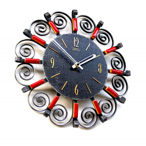Rustikal West German Clock By Diehl, 1960S