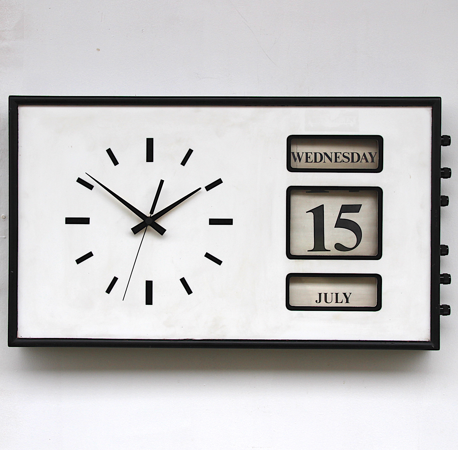 1970s 'Perpetual' Calendar Wall Clock - Hunt Vintage