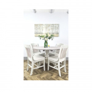 Kitchen/Dining Round Table and Four Chairs