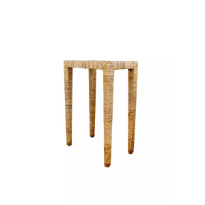 Wicker Tall Console Table / Lamp Table