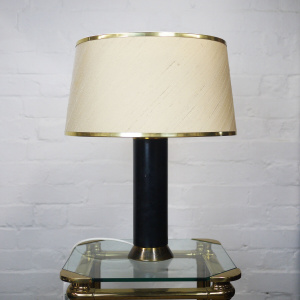 Mid Century Black & Gold Table Lamp, 1950s