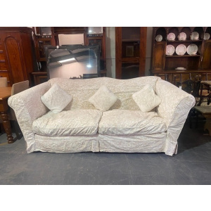 Very large country house camel back sofa