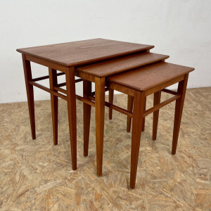 Mid Century Vintage Teak Nest Of Tables