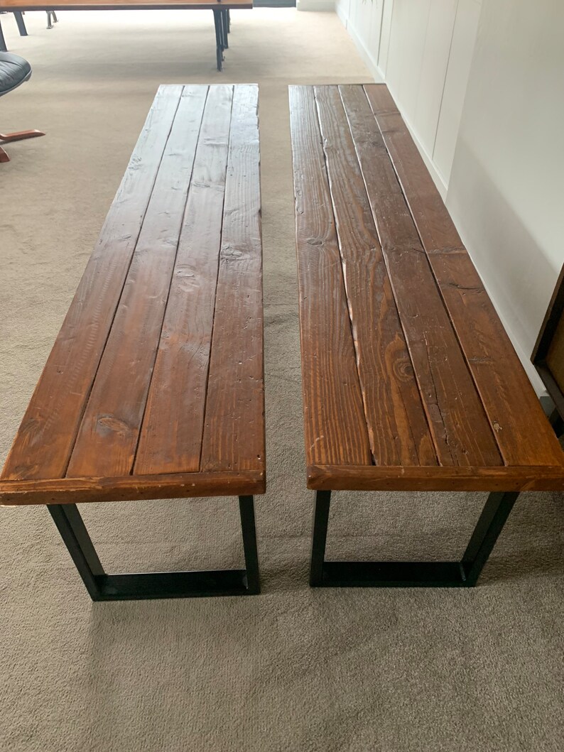 A handmade long bench. Ideal for kitchen, dining or hallway. - Hunt Vintage