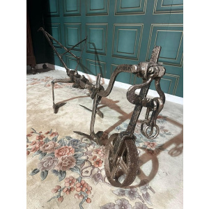 Vintage Cast Iron Plough, Early 20th Century