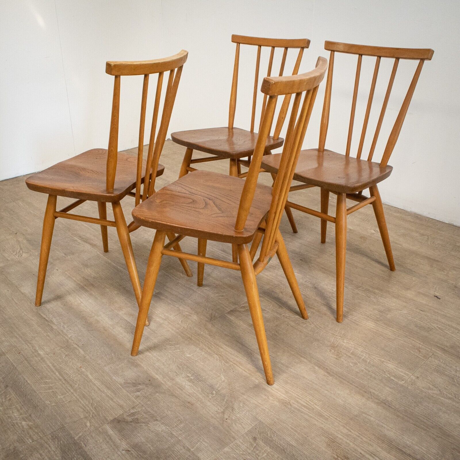 Mid Century Ercol Table & Set of 4 Chairs
