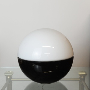 Italian Ceramic & Murano Glass Spherical Table Lamp By Alvino Bagni For Lampalla ,1970s