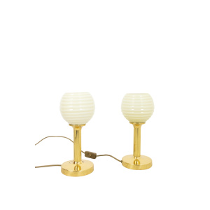 Gorgeous Art Deco Copper Table Lamps in Pair