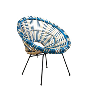 1950s Janine Abraham Basket Weave Chair