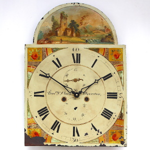 Antique Iron Dial 18th Century Grandfather Clock