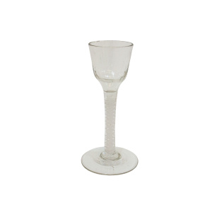 Georgian DSOT Wine Glass with Moulded Bowl