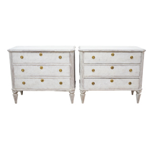 Pair of Gustavian Style Commodes