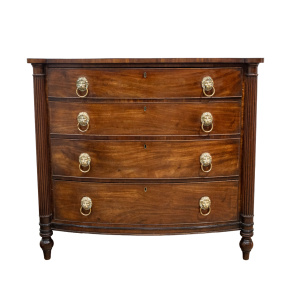 Regency Bow Fronted Chest of Drawers