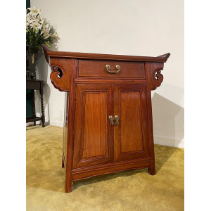 Oriental style mahogany cabinet