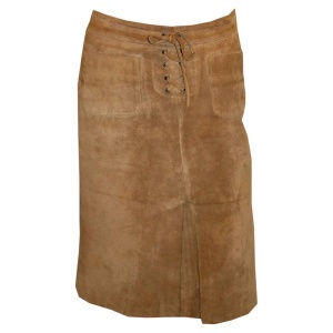 Vintage Kookai 1970s Style Suede Skirt