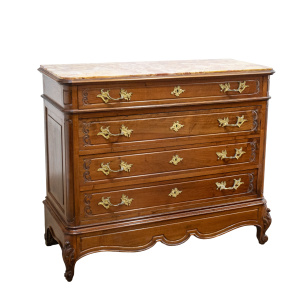 Louis XV Style Walnut Chest of Drawers
