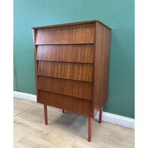 Retro/Vintage Mid Century Teak Chest Of Drawers By Avalon Furniture-Courier