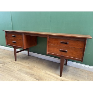Retro/Vintage Mid Century Teak Desk/Dressing Table With Stool By Younger