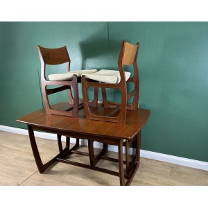 Retro/Vintage Mid Century Teak Table&4 Chairs By Portwood Furniture-Courier