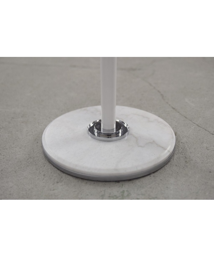 Mid-Century Modern White Floor Coat Rack, 1990s