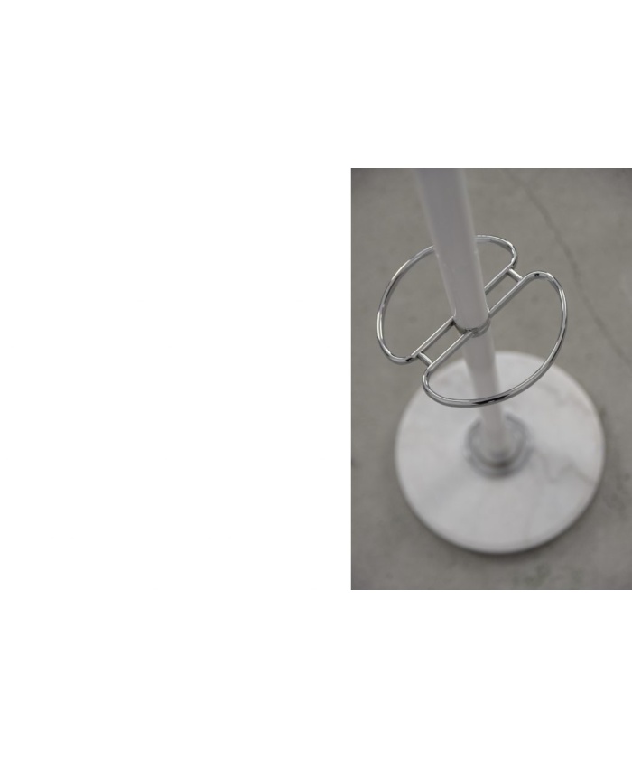 Mid-Century Modern White Floor Coat Rack, 1990s