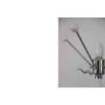 Mid-Century Modern White Floor Coat Rack, 1990s