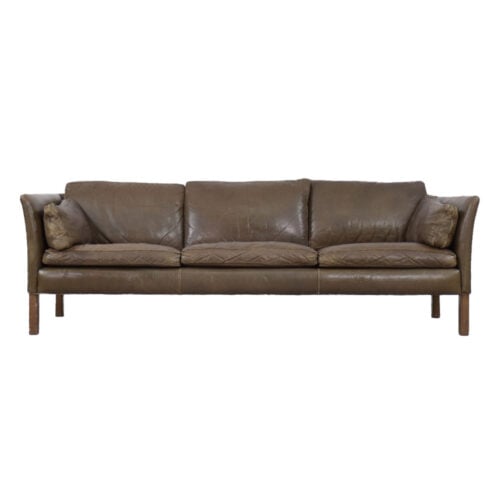 Mid-Century Modern Vintage Leather Cromwell Sofa by Arne Norell, 1960s