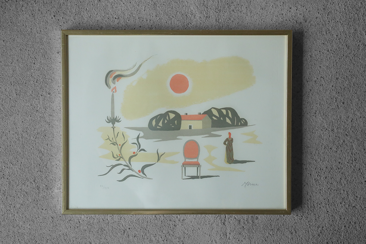 Stellan Mörner, Color Lithograph, 1960s, Framed