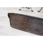 Set of antique fireplace tools in wrought iron and cast iron
