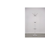 Mid-Century Modern White Floor Coat Rack, 1990s