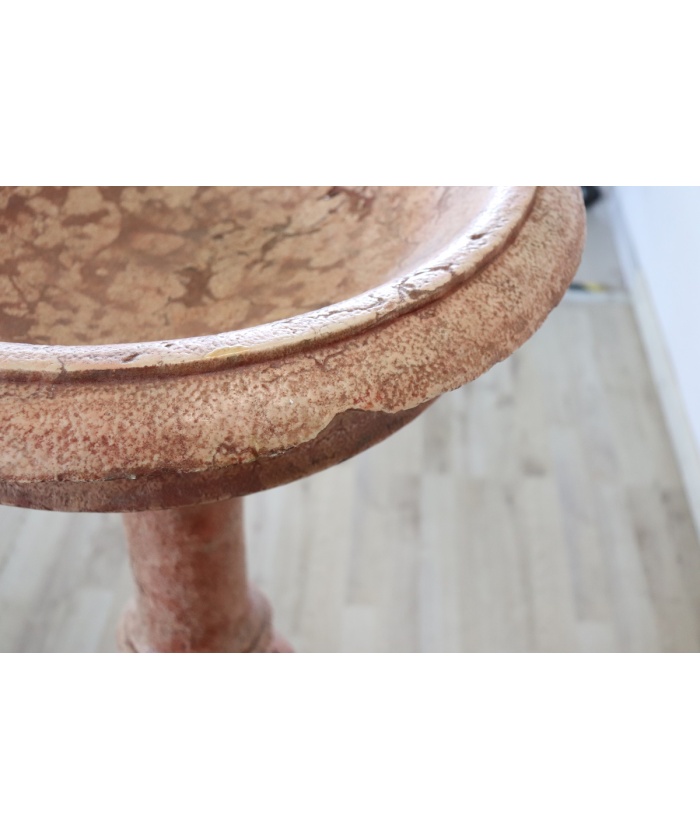 Hand Carved Stone Tub Holy Water Font, Early 20th Century