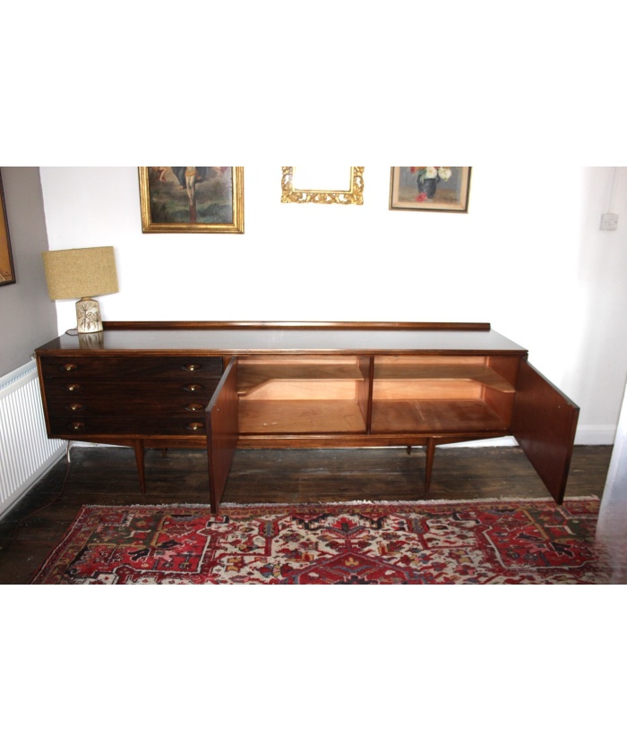 Rosewood & Teak Long Hamilton Sideboard by Robert Heritage for Archie Shine