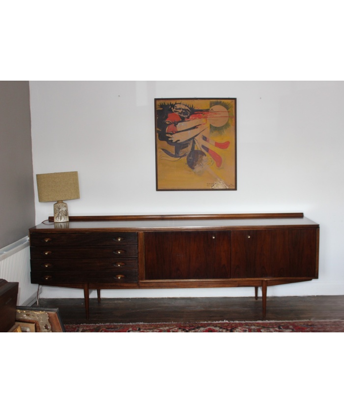 Rosewood & Teak Long Hamilton Sideboard by Robert Heritage for Archie Shine