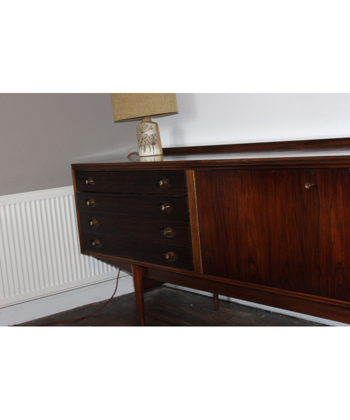 Rosewood & Teak Long Hamilton Sideboard by Robert Heritage for Archie Shine