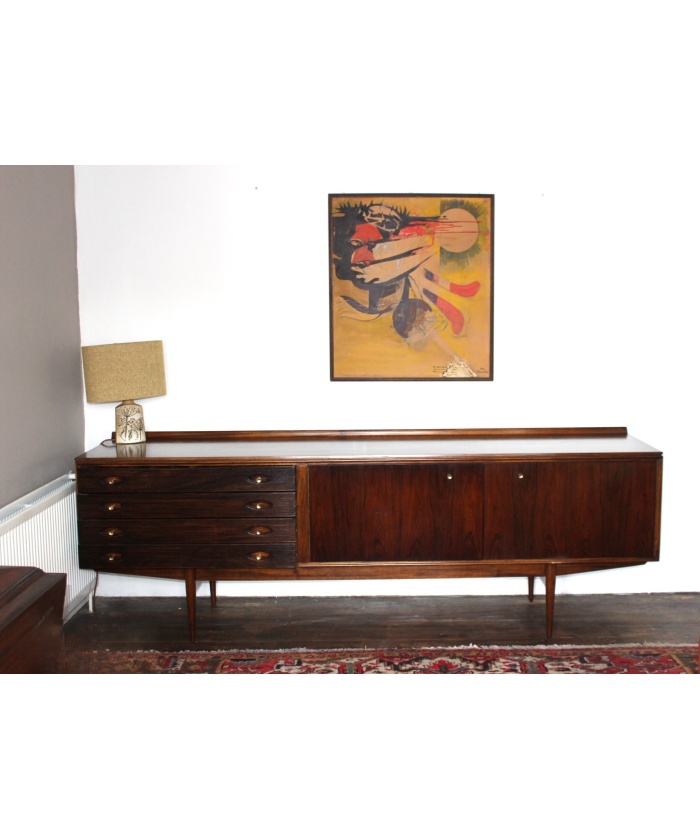 Rosewood & Teak Long Hamilton Sideboard by Robert Heritage for Archie Shine