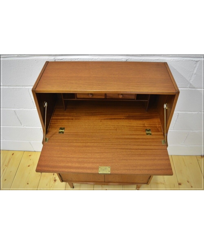 Vintage bureau writing desk teak Jentique danish design mid century ...