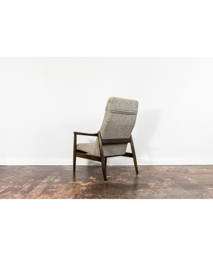 High Back Armchair "GFM-64" and Ottoman designed by Edmund Homa, Poland, 1960s