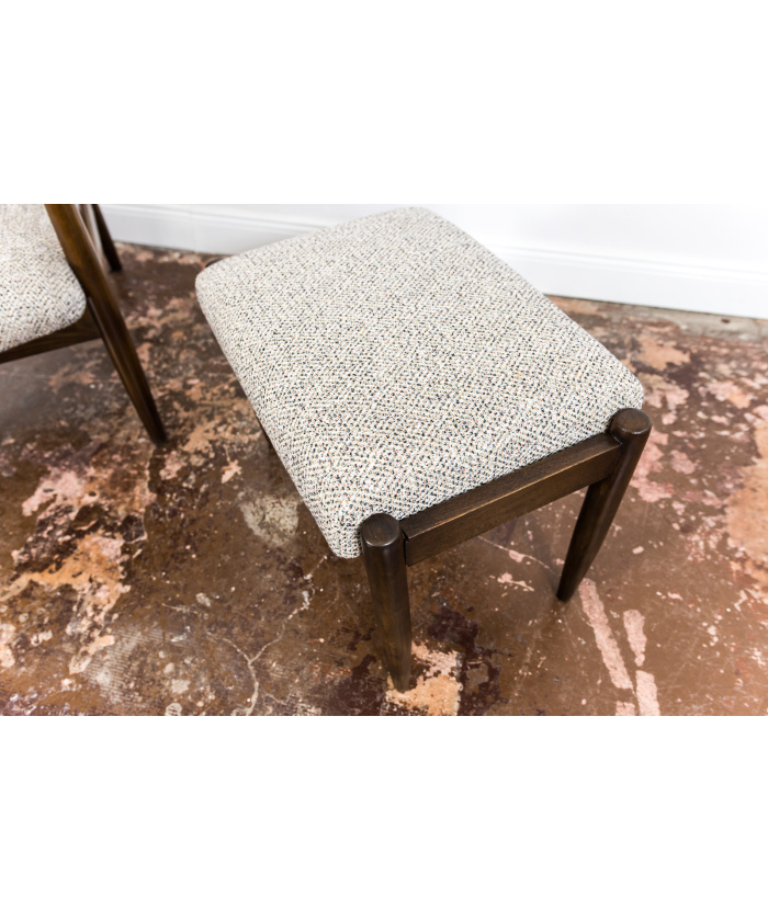 High Back Armchair "GFM-64" and Ottoman designed by Edmund Homa, Poland, 1960s