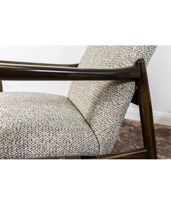 High Back Armchair "GFM-64" and Ottoman designed by Edmund Homa, Poland, 1960s