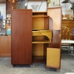 Vintage Swiss Magic Box Folding Desk By Mummenthaler & Meier, 1955