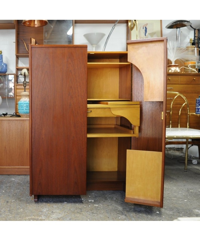 Vintage Swiss Magic Box Folding Desk By Mummenthaler & Meier, 1955