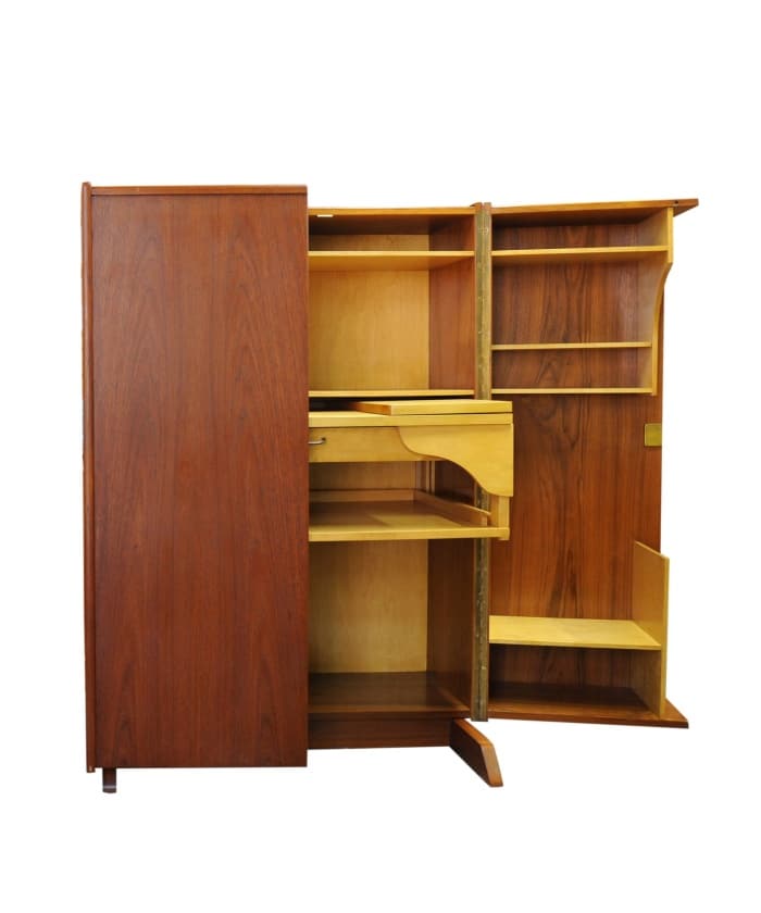 Vintage Swiss Magic Box Folding Desk By Mummenthaler & Meier, 1955