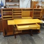 Vintage Swiss Magic Box Folding Desk By Mummenthaler & Meier, 1955