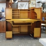 Vintage Swiss Magic Box Folding Desk By Mummenthaler & Meier, 1955