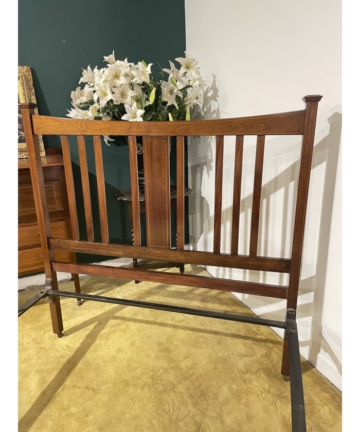 Edwardian Inlaid Bed Stead