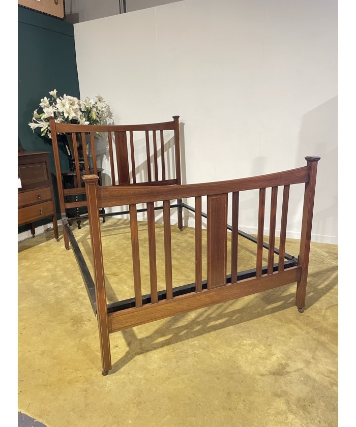 Edwardian Inlaid Bed Stead