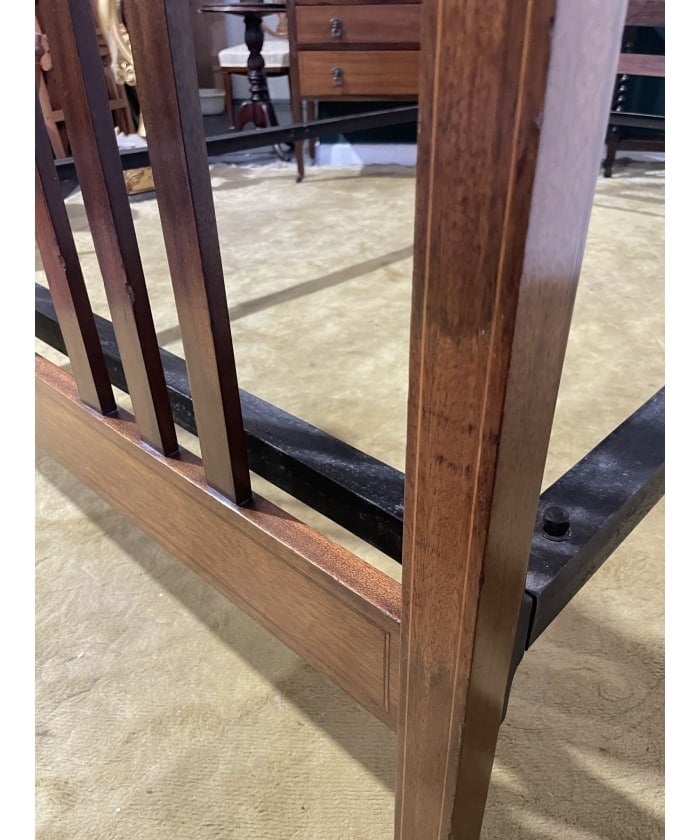Edwardian Inlaid Bed Stead