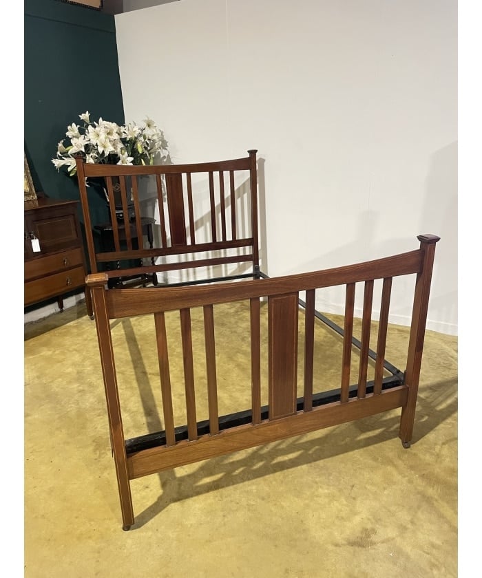 Edwardian Inlaid Bed Stead